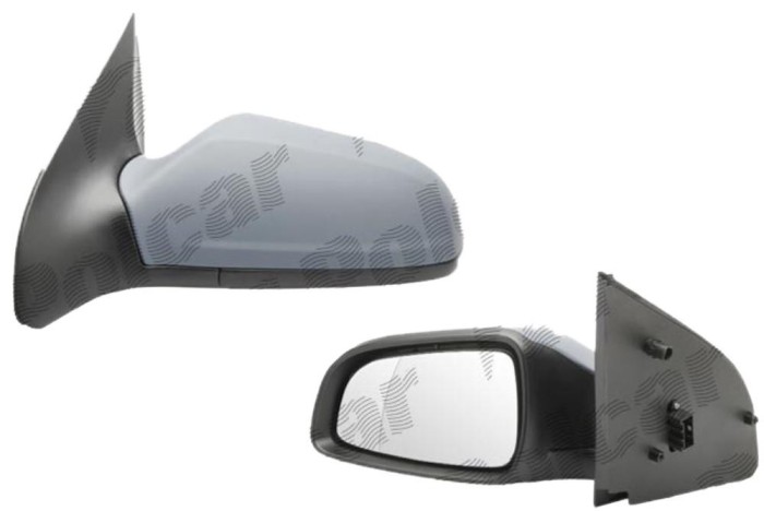 Oglinda exterioara Opel Astra H modele 5-Usi/Combi 2003-12.2012 partea Dreapta, Crom, electrica, Cu incalzire, carcasa prevopsita, grunduita, Convex,