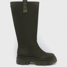 Steve Madden cizme Lodge femei, culoarea verde, cu platforma