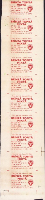 HST A866 Lot 10 etichete br&acirc;nză topită mixtă Rom&acirc;nia comunistă