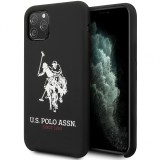 Husa TPU U.S. Polo Big Horse pentru Apple iPhone 11 Pro, Neagra USHCN58SLHRBK