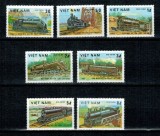 Vietnam 1983 - Locomotive, trenuri, cai ferate, serie neuzata