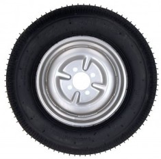 ProGARDEN Set roti complete 5.00-12, 4 prezoane, profil rutier, RIM3.50B