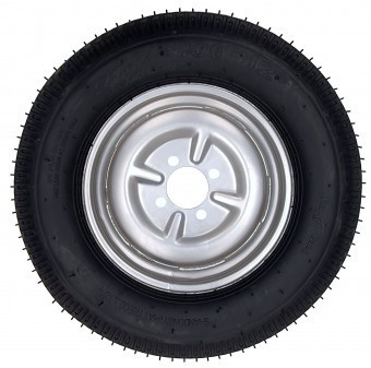 ProGARDEN Set roti complete 5.00-12, 4 prezoane, profil rutier, RIM3.50B