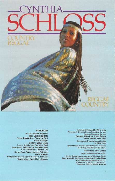 Caseta audio Cynthia Schloss - Country Reggae, originala