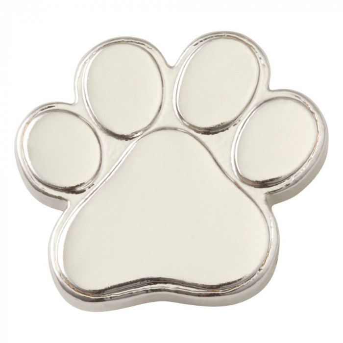 Jibbitz Crocs Silver Paw Print