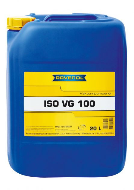 Ulei industrial RAVENOL Vakuumpumpenoel ISO VG 100 1330707-020, volum 20 litri, mineral, pentru lubrifierea pompelor de vacuum