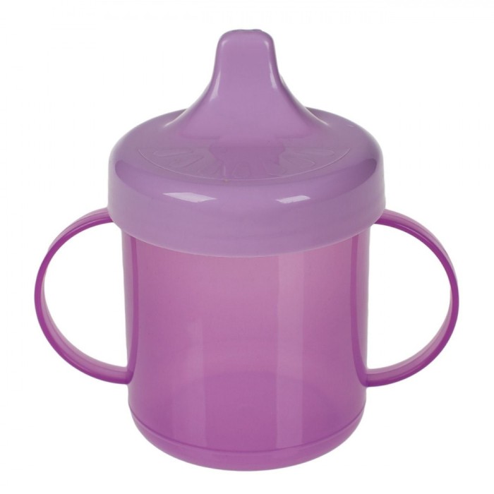 Cană Antrenament Honey Baby, Plastic, M&acirc;ner, Culoare Lila, Capacitate 230 ml