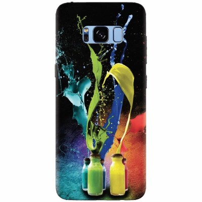 Husa silicon pentru Samsung S8 Plus, Abstract Color Bottles Splash foto