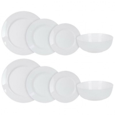 Set de Masa 12 Persoane 2x19 38 piese Opal Alb 1643A ARTC foto