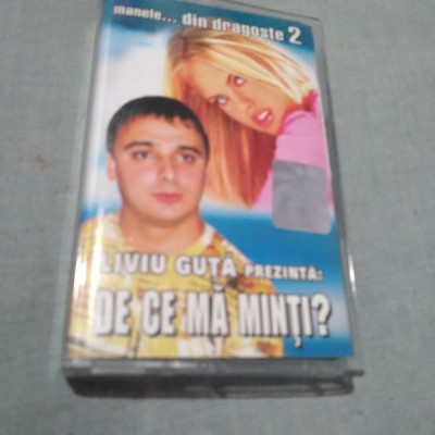 CASETA AUDIO MANELE DE CE MA MINTI? ORIGINALA RARA!!!! foto