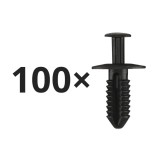 Set 100 clema fixare plastic Mercedes Clasa C (W203, W204, W205, Cl203), Clasa CLA (C117), Clasa E (W210, W211), Clasa ML (W164), Vaneo (W414), Vito/