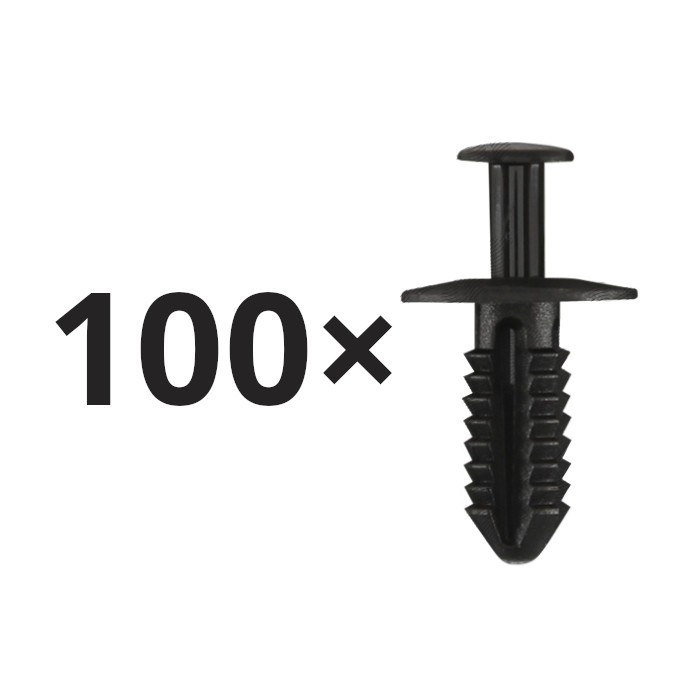 Set 100 clema fixare plastic Mercedes Clasa C (W203, W204, W205, Cl203), Clasa CLA (C117), Clasa E (W210, W211), Clasa ML (W164), Vaneo (W414), Vito/