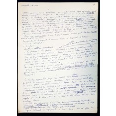 Manuscris Horia Lovinescu, &quot;Avalansa&quot;
