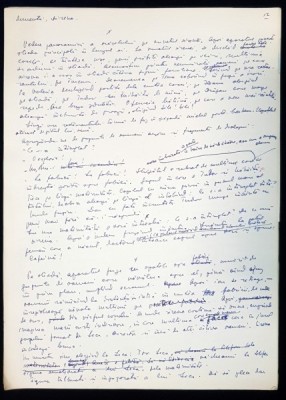 Manuscris Horia Lovinescu, &amp;quot;Avalansa&amp;quot; foto