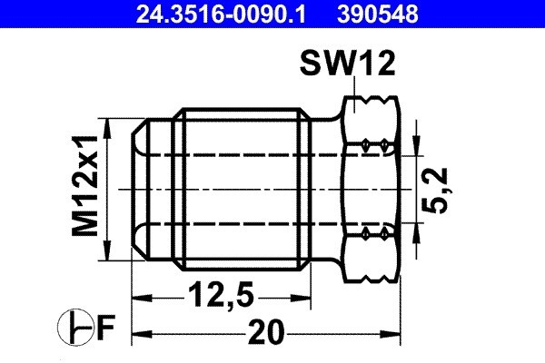 ATE 24.3516-0090.1 Surub olandez