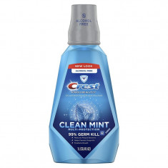 Apa de Gura, Crest, Pro-Health, Clean Mint, fara Alcool, Multi-Protectie, 1000ml