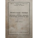 Instructiuni tehnice pentru construirea, repararea, instalarea si exploatarea cazanelor de abur (Editia: 1955)