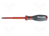 Şurubelniţă izolată Pozidriv PZ1 80mm PROLINE SOFT-TOUCH