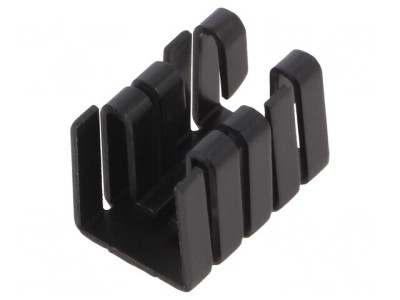 Radiator TO220 Extrudat Negru 19x12.8x12.7mm foto