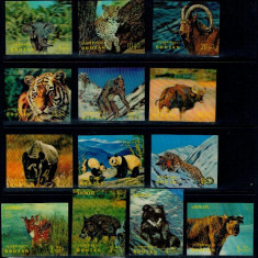 Bhutan 1970 - Fauna, animale, serie timbre 3D