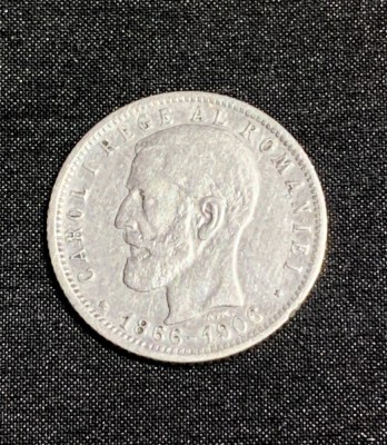 Moneda 1 leu 1906 foto
