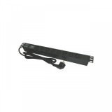 Bara alimentare aluminiu / PDU, 19 inch, 8 prize C13, protectie la supratensiune, 16A, 3500W, 3x1.5, 2m - EMTEX &quot;PDU8C13P&quot; (timbru verde 2 lei)