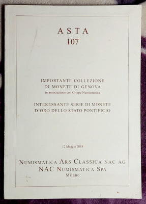 ASTA 107 Importante collezione di monete di Genova foto