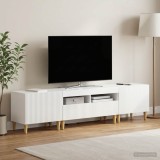 Cumpara ieftin Set de 3 piese pentru TV cu LED ARNHEM 3 buc. Alb foarte lucios