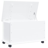 Cumpara ieftin Cufar depozitare roti, alb, &bdquo;ALTA&rdquo; 73x39,5x43 cm lemn masiv pin