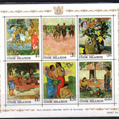 COOK Islands 1967, Arta, Pictura, Paul Gauguin, serie neuzata, MNH