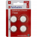 Baterii Verbatim Lithium CR2025, 4 buc