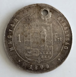 Moneda Ungaria - 1 Forint 1879 - Argint