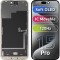 Display cu Touchscreen MP compatibil cu Apple iPhone 15 Pro, cu Rama, Versiune Soft OLED FHD 120Hz IC Movable, Negru