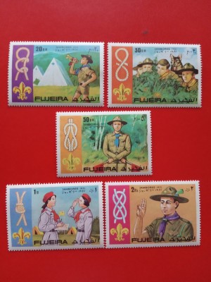 FUJEIRA, SCUTISM - SERIE COMPLETĂ MNH foto