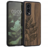 Husa Kwmobile pentru OnePlus Nord 2 5G, Lemn, Maro, 56448.05