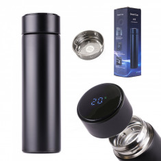 Cana termos smart LED 500ml Black