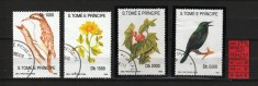 Sao Tome e Pricipe, 1992 | Faună şi floră indigenă - Păsări, plante | aph foto