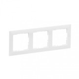Rama ornament 3 posturi Legrand Suno alb 721503