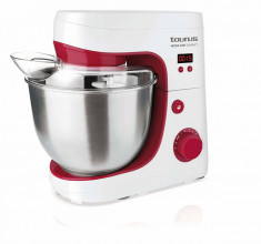 Mixer cu bol Taurus Mixing Chef Compact 600W Alb/Rosu foto