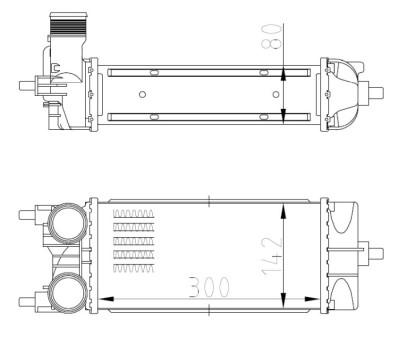 NRF 309071 Intercooler, compresor foto