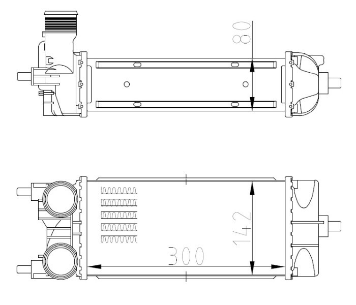 NRF 309071 Intercooler, compresor