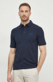 Pepe Jeans tricou polo barbati, culoarea albastru marin, neted