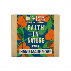 Sapun Natural Solid cu Portocala 100 grame Faith In Nature