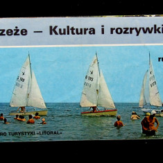 ONT Litoral anii'70.Pliant reclama turistica,editie in limba poloneza .