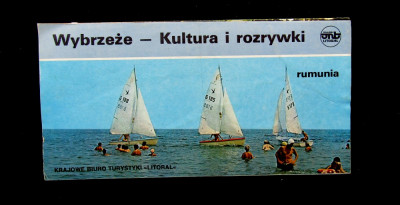 ONT Litoral anii&amp;#039;70.Pliant reclama turistica,editie in limba poloneza . foto