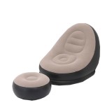 Canapea gonflabila, sezlong cu aer, Dollcini, Pentru camping, Pentru piscina, Festivaluri, Scaun de plaja, Maro