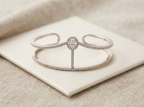 Cumpara ieftin Bratara de Palma din Argint 925 Halo Marquise Palm Cuff