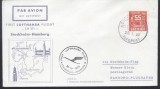 Sweden 1959 Aviation, Commemorative cover, First LUFTHANSA Flight K.354