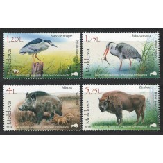 Moldova 2018 Mi 1037/40 MNH - Fauna din Rezervatia Naturala &rdquo;Padurea Domneasca&rdquo;