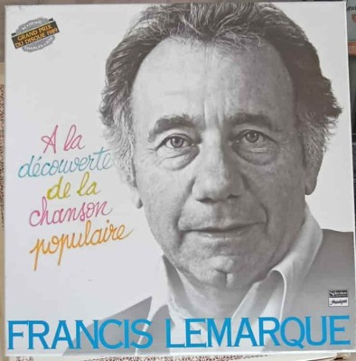 Disc vinil, LP. A La Decouverte De La Chanson Populaire. SETBOX 8 DISCURI VINIL-Francis Lemarque-242410 foto